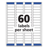 Easy Peel White Address Labels W- Sure Feed Technology, Inkjet Printers, 0.66 X 1.75, White, 60-sheet, 25 Sheets-pack