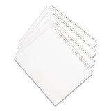 Preprinted Legal Exhibit Side Tab Index Dividers, Allstate Style, 10-tab, 11, 11 X 8.5, White, 25-pack