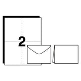 Note Cards For Inkjet Printers, 4 1-4 X 5 1-2, Matte White, 60-pack W-envelopes