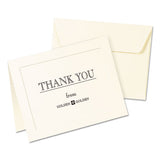 Embossed Note Cards, Inkjet, 4 1-4 X 5 1-2, Matte Ivory, 60-pk W-envelopes