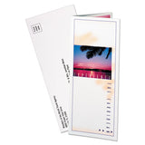 Tri-fold Brochures, 92 Bright, 83lb, 8.5 X 11, Matte White, 100-pack