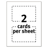 Postcards, Inkjet, 4 X 6, 2 Cards-sheet, White, 100 Cards-box