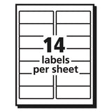 Matte Clear Easy Peel Mailing Labels W- Sure Feed Technology, Inkjet Printers, 1.33 X 4, Clear, 14-sheet, 25 Sheets-pack