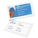 Clean Edge Business Cards, Inkjet, 2 X 3 1-2, Glossy White, 200-pack