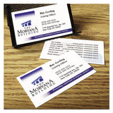 True Print Clean Edge Business Cards, Inkjet, 2 X 3 1-2, White, 200-pack