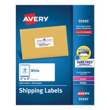 White Shipping Labels-bulk Packs, Inkjet-laser Printers, 8.5 X 11, White, 250-box