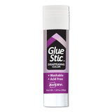 Permanent Glue Stic Value Pack, 1.27 Oz, Applies Purple, Dries Clear, 6-pack