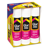 Permanent Glue Stic Value Pack, 1.27 Oz, Applies White, Dries Clear, 6-pack