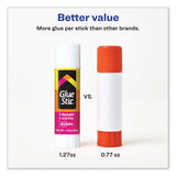 Permanent Glue Stic Value Pack, 1.27 Oz, Applies White, Dries Clear, 6-pack