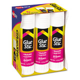 Permanent Glue Stic Value Pack, 0.26 Oz, Applies Purple, Dries Clear, 18-pack