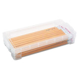 Super Stacker Pencil Box, Clear, 8 1-4 X 3 3-4 X 1 1-2