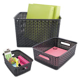 Weave Bins, 13.88 X 10.5 X 8.75, Black, 2-pack