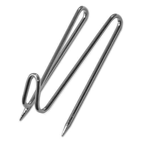 Panel Wall Wire Hooks, Silver, 25 Hooks-pack