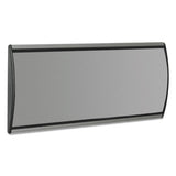 People Pointer Wall-door Sign, Aluminum Base, 8.75 X 4, Black-silver