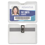 Security Id Badge Holder, Vertical, 3.13 X 4.88, Clear, 50-box
