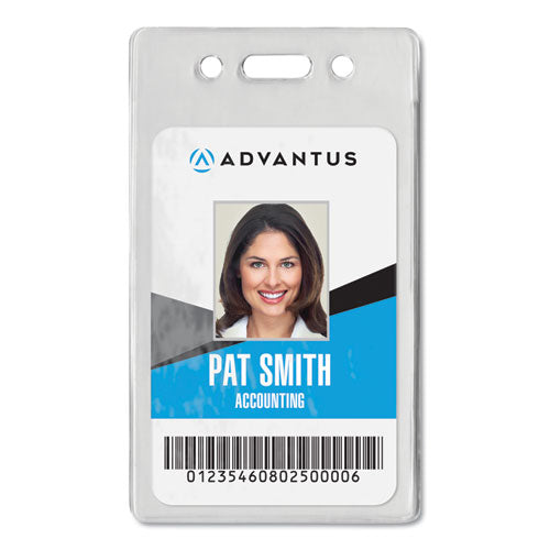 Proximity Id Badge Holder, Vertical, 2.68 X 4.38, Clear, 50-pack
