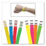 Crowd Management Wristbands, Sequentially Numbered, 9 3-4 X 3-4, Green, 500-pack