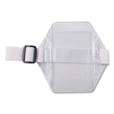 Vertical Arm Badge Holder, 5 X 5, Clear-white, 12-box