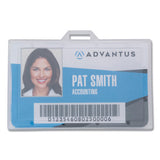 Id Card Holders, Horizontal, 3.68 X 2.25, Clear, 25-pack