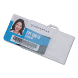 Id Card Holders, Horizontal, 3.68 X 2.25, Clear, 25-pack