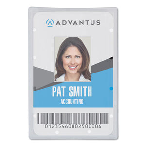 Clear Id Card Holder, Vertical, 2 5-16" X 3 11-16", 25-pk