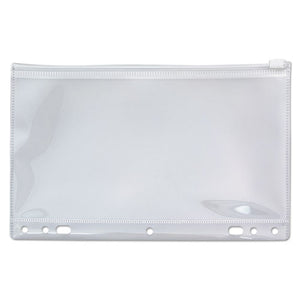 Zip-all Ring Binder Pocket, 6 X 9 1-2, Clear