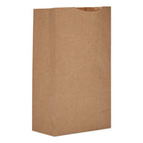 Grocery Paper Bags, 30 Lbs Capacity, #3, 4.75"w X 2.94"d X 8.56"h, Kraft, 500 Bags