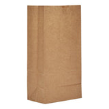 Grocery Paper Bags, 57 Lbs Capacity, #8, 6.13"w X 4.17"d X 12.44"h, Kraft, 500 Bags