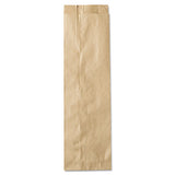 Liquor-takeout Quart-sized Paper Bags, 35 Lbs Capacity, Quart, 4.25"w X 2.5"d X 16"h, Kraft, 500 Bags
