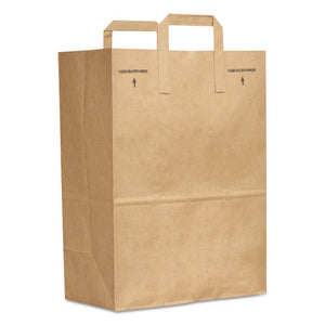 Grocery Paper Bags, 70 Lbs Capacity, 1-6 Bbl, 12"w X 7"d X 17"h, Kraft, 300 Bags