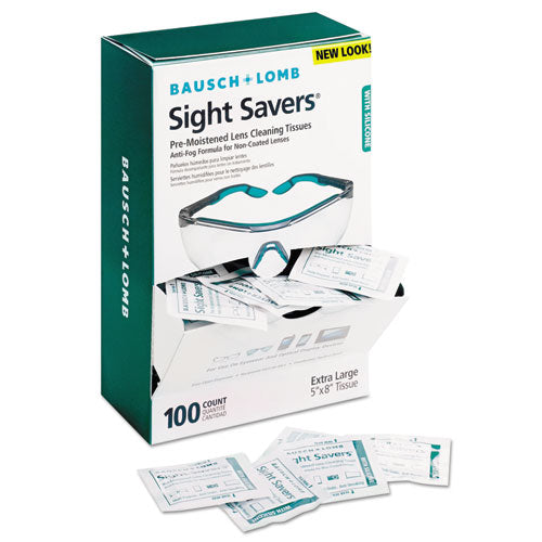 Sight Savers Pre-moistened Anti-fog Tissues With Silicone, 100-box
