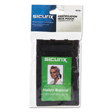 Sicurix Id Neck Pouch, Vertical, 3 X 4 3-4, Black