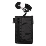 Sicurix Id Neck Pouch, Vertical, 3 X 4 3-4, Black