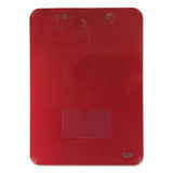 Unbreakable Recycled Clipboard, 1-4" Capacity, 8 1-2 X 11, Red