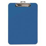 Unbreakable Recycled Clipboard, 1-4" Capacity, 8 1-2 X 11, Blue