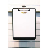 Unbreakable Recycled Clipboard, 1-2" Capacity, 8 1-2 X 11, Black