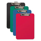 Unbreakable Recycled Clipboard, 1-2" Capacity, 8 1-2 X 11, Black