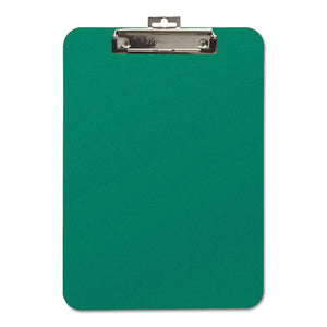 Unbreakable Recycled Clipboard, 1-4" Capacity, 9 X 12 1-2, Green