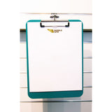 Unbreakable Recycled Clipboard, 1-4" Capacity, 9 X 12 1-2, Green