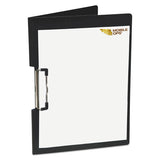 Portfolio Clipboard With Low-profile Clip, 1-2" Capacity, 11 X 8 1-2, Black