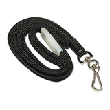 Safety Breakaway Lanyard With Hook, 36", Black