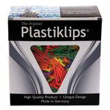 Plastiklips Paper Clips, Medium (no. 4), Assorted Colors, 500-box