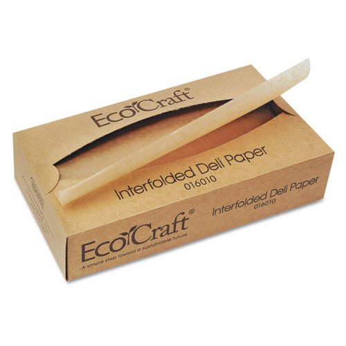 Ecocraft Interfolded Soy Wax Deli Sheets, 10 X 10 3-4, 500-box, 12 Boxes-carton