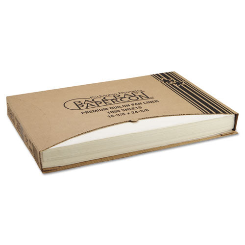 Grease-proof Quilon Pan Liners, 16 3-8 X 24 3-8, White, 1000 Sheets-carton