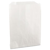 Grease-resistant Single-serve Bags, 6" X 7.25", White, 2,000-carton