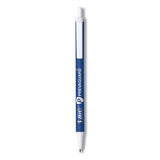 Prevaguard Antimicrobial Retractable Ballpoint Pen, Medium 1 Mm, Blue Ink-barrel, Dozen