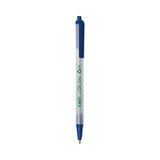 Revolution Ballpoint Pen, Retractable, Medium 1 Mm, Blue Ink-semi-clear Barrel, 48-pack