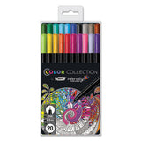 Intensity Stick Porous Point Marker Pen, 0.4mm, Assorted Ink-barrel, 10-pack