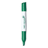 Intensity Low Odor Dry Erase Marker, Broad Chisel Tip, Green, Dozen