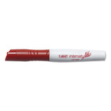 Intensity Low Odor Dry Erase Marker, Broad Chisel Tip, Red, Dozen